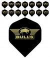 Bull's One Colour Powerflite - Solid Bull's Logo (Gold) 5PACK